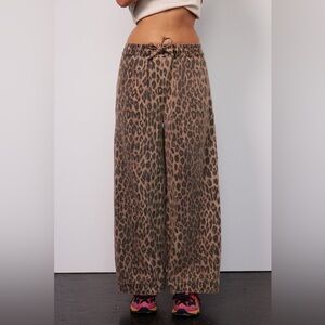 Damson Madder Rafe Leopard Print Trousers